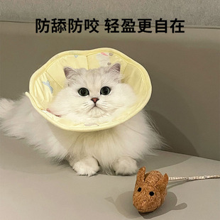 猫咪伊丽莎白圈加深宠物防舔神器绝育项圈狗头套伊利沙白耻辱圈犬