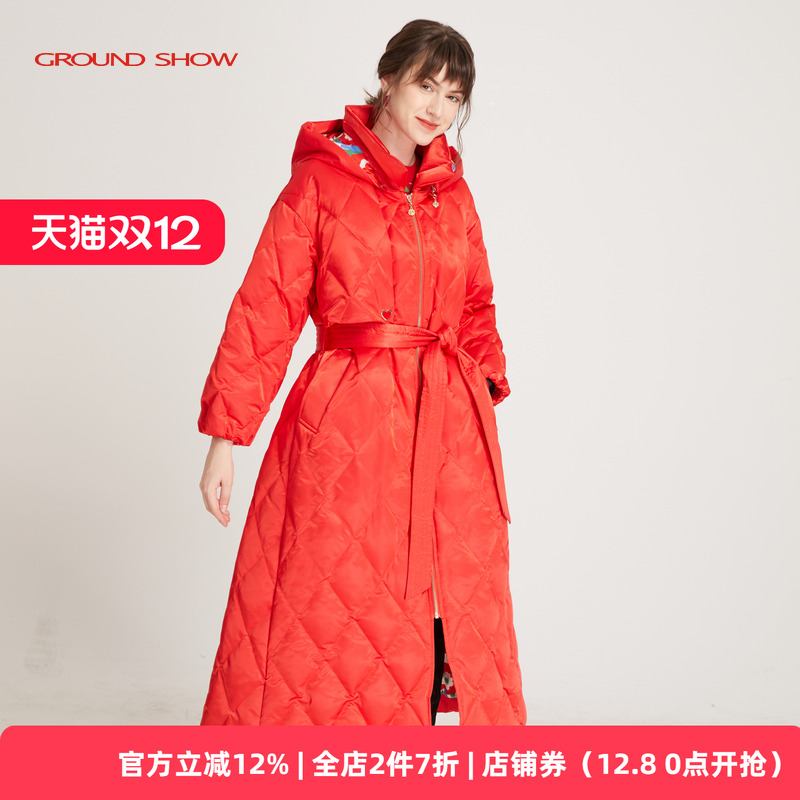 收腰显瘦长款风衣外套