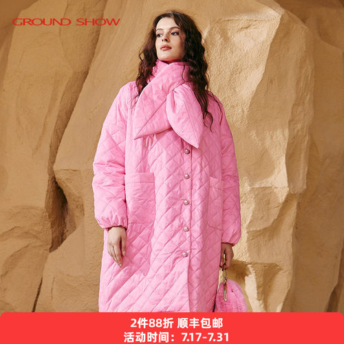 阁兰秀2025秋冬新品白鹅绒中长款羽绒服时尚保暖外套商场同款女装