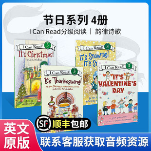 Thanks giving 感恩节i 英文原版 read3第三阶段分级阅读英文原版 can 绘本读物儿童亲子阅读启蒙故事书 进口节日系列4册It