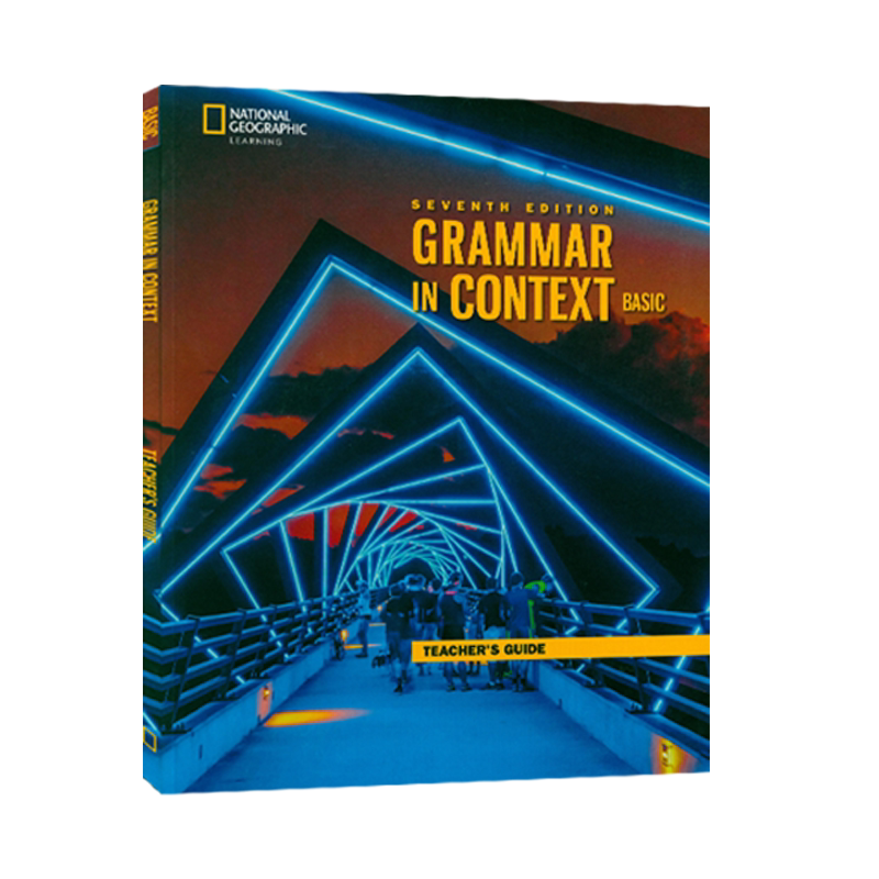 【麦凯思图书】原版进口Grammar in Context Basic第七版教师用书正版美国国家地理NGL初中英语实用情境语法教材赠送音频