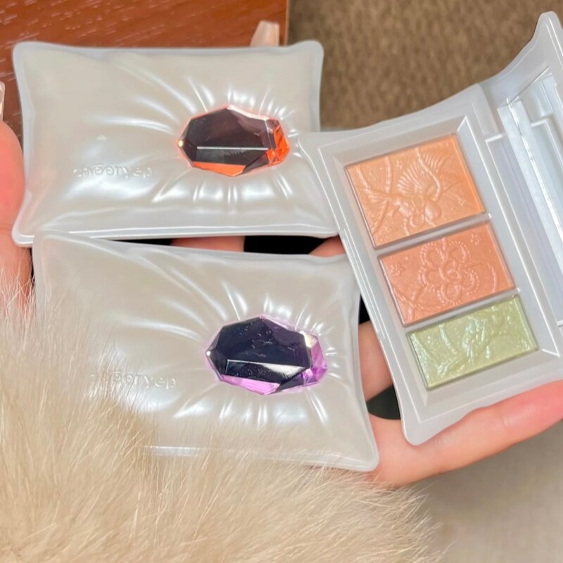 千妍宝枕绮梦三色眼影盘持久淡妆