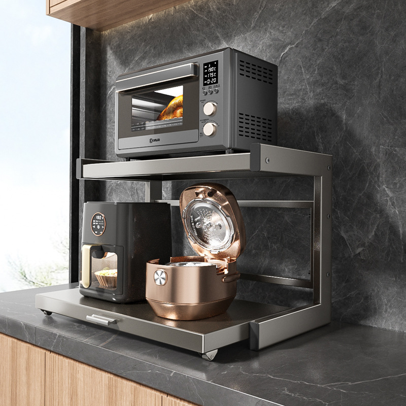 居之好微波炉收纳架特粗特厚