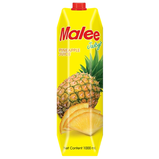 泰国玛丽malee菠萝汁1000ml浓缩果汁饮料大瓶整箱进口酒席商超