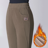 加绒加厚悦秀旎丰洋气高腰宽松休闲中老年妈妈哈伦裤 2025冬季 新款