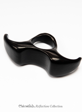 奇虚乐Chicxūlab 黑檀M形假连指戒指