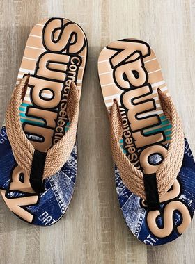 夏季2024新款越南外穿人字拖男潮流个性时尚凉拖鞋防滑耐磨沙滩鞋