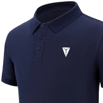 深蓝汽车工作服短袖翻领POLO衫