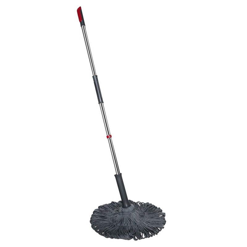 茶花拖把不锈钢自拧水旋转拖布家用懒人免手洗拖把头挤水棉线地拖