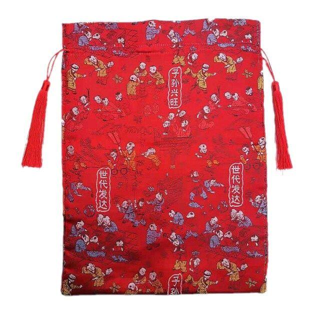 装子孙桶袋子孙万代子孙袋装红枣花生桂圆莲子新娘拿手袋前代后代