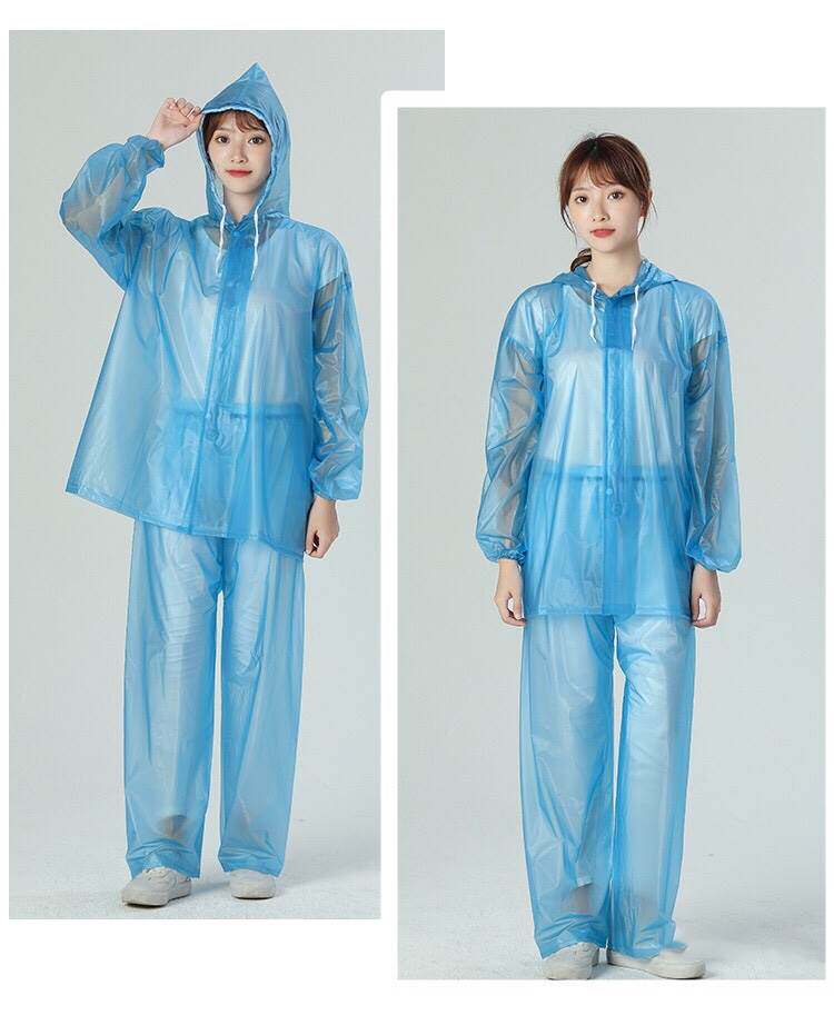 女士雨衣雨裤套装分体全身防水男女电动车骑行雨衣夏季成人雨披