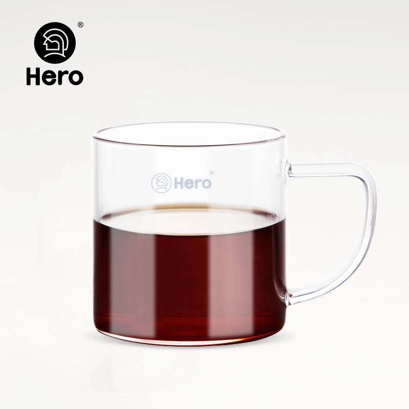 hero咖啡杯玻璃咖啡杯泡茶杯咖啡杯牛奶杯隔热水杯
