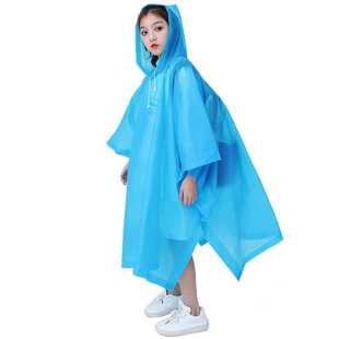 雨具儿童学生防水雨披可背包 非一次性雨衣户外便携式 加厚款 十件装