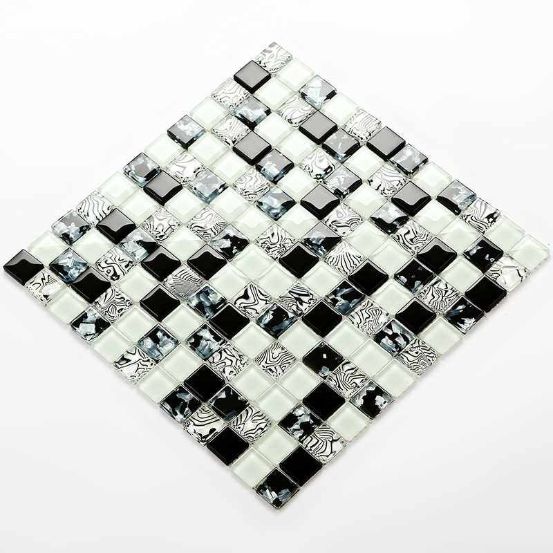 佳纷欧式树纹夹胶马赛克电视背景墙鞋柜衣柜玄关拼花瓷砖新品包邮