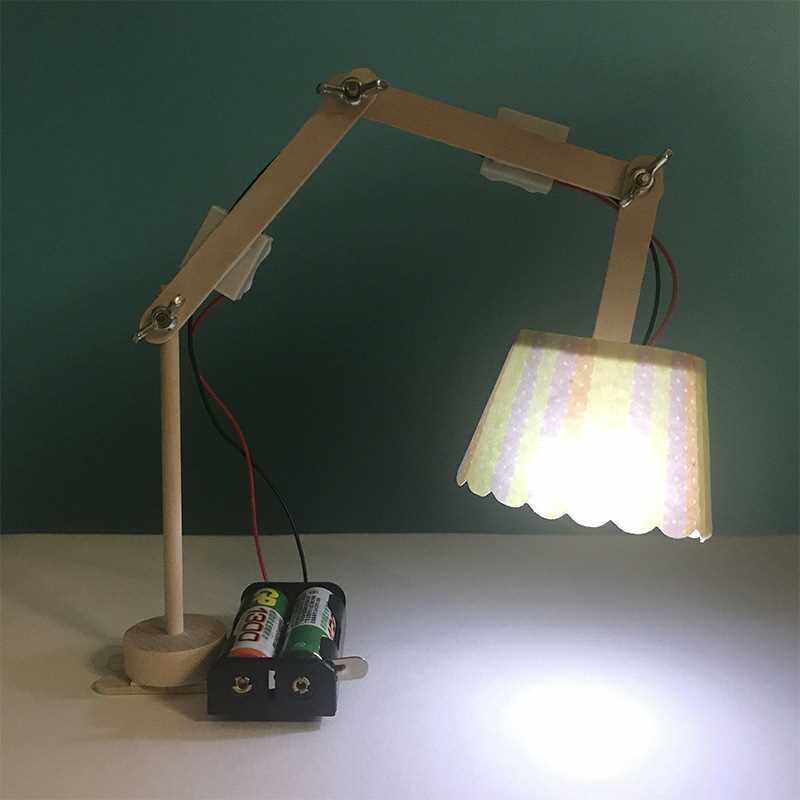 折叠led小台灯创意小发明学生作业手工制作通用技术考试材料教具