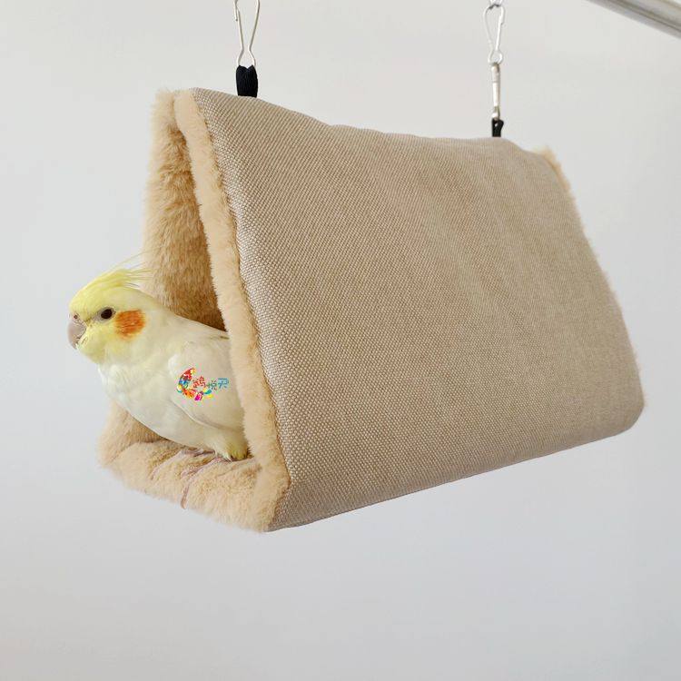 鹉悦天秋冬款纯棉加厚过冬窝鸟吊床鹦鹉窝鸟房子睡觉窝三角窝