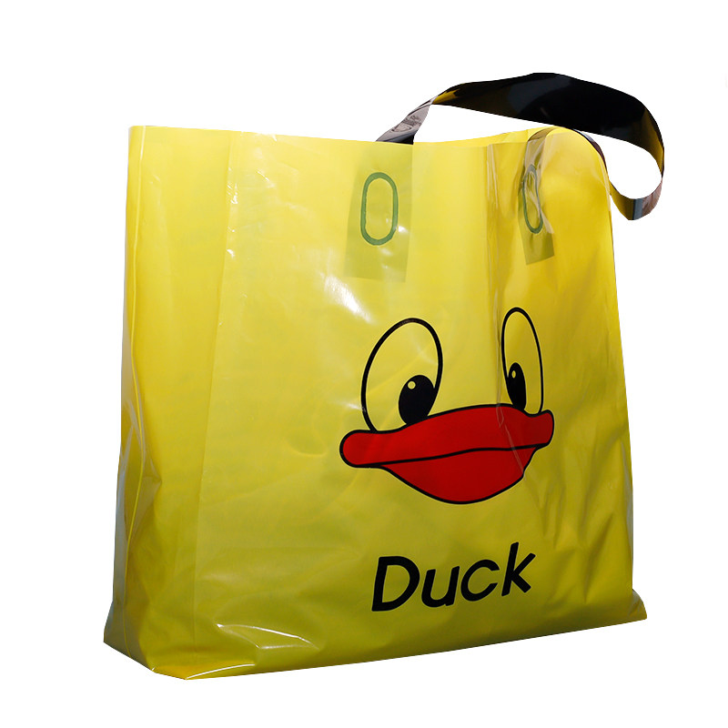 好看袋子服装店用童装衣服购物袋手提塑料可爱礼品胶袋女大中小号