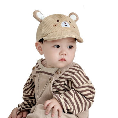 彼彼熊鸭舌帽软檐可爱