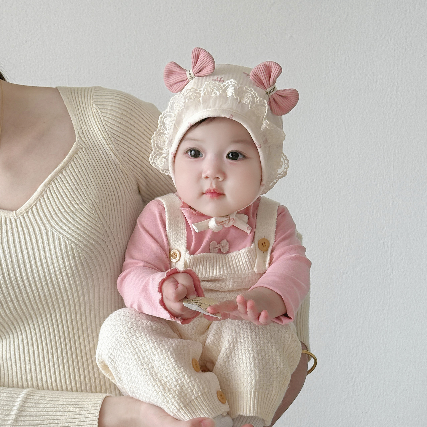 婴儿帽子春秋季宝宝女胎帽婴幼儿包头帽护耳帽冬季新款秋冬款洋气