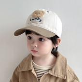 男孩外出 遮阳帽鸭舌帽宝宝防晒帽男童太阳帽夏季 儿童帽子春季 新款