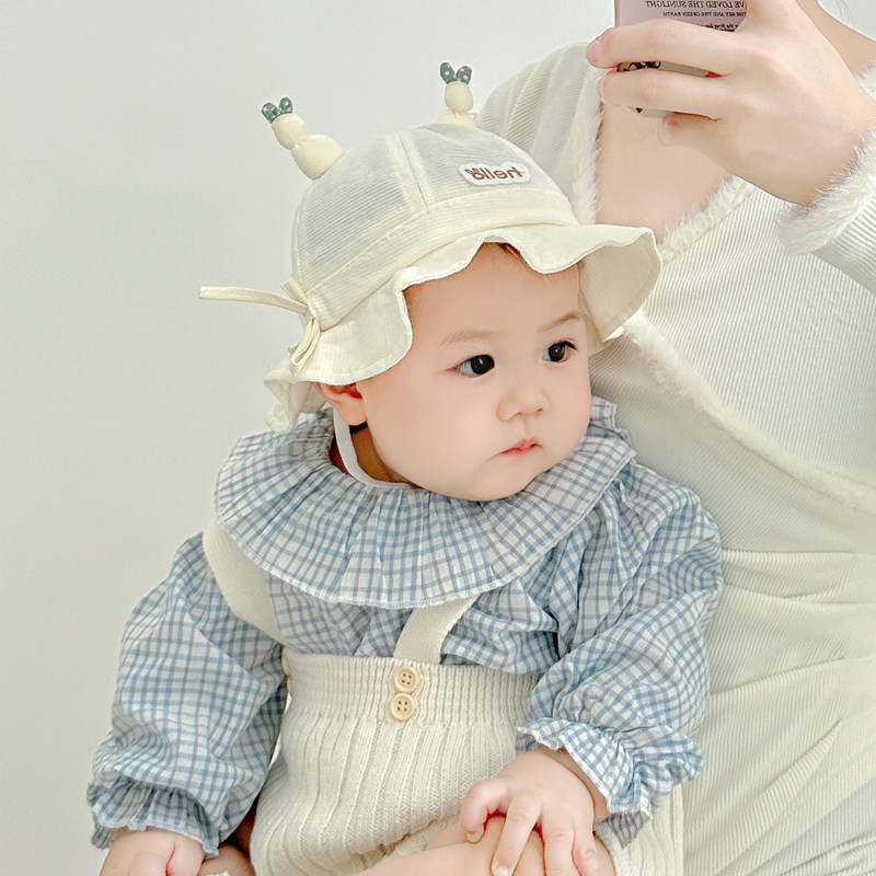 宝宝帽子春秋薄款婴儿遮阳渔夫帽小月龄可调盆帽防晒帽夏季太阳帽,童装/婴儿装/亲子装,帽子,淘宝优惠券,粉丝福利购,淘宝优惠卷