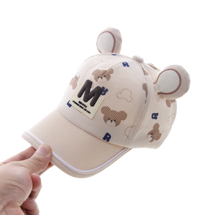 宝宝帽子春秋薄款婴儿遮阳帽男女儿童鸭舌帽秋冬季棒球帽男童新款