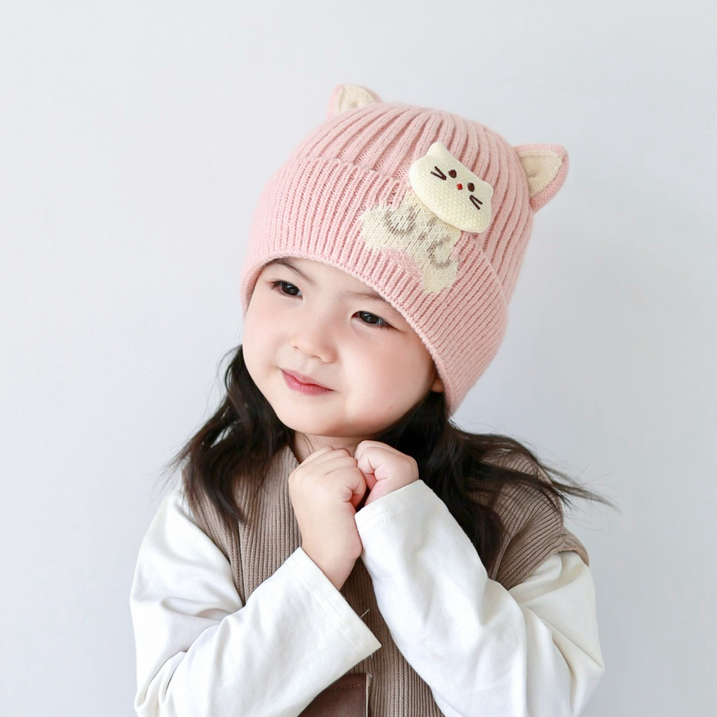 儿童帽子秋冬季宝宝毛线帽女童针织帽护耳帽女孩冬季保暖新款外出,童装/婴儿装/亲子装,帽子,淘宝优惠券,粉丝福利购,淘宝优惠卷