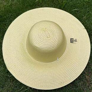 大草帽农民户外遮阳夏防晒工地女大檐大沿男草帽子太阳农用帽