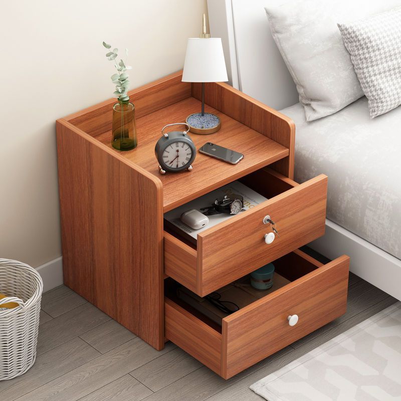 床头柜卧室家用简约现代简易收纳带锁储物柜小型置物架卧室迷你柜