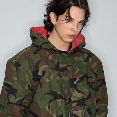 ATHIRI迷彩双面穿棉服外套