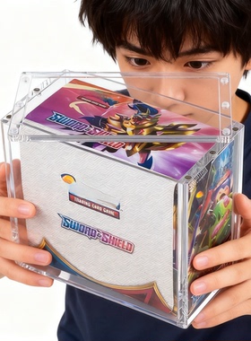 Pokemon ETB完美适配的宝可梦英语增强盒亚克力展示盒 - 磁性盖子