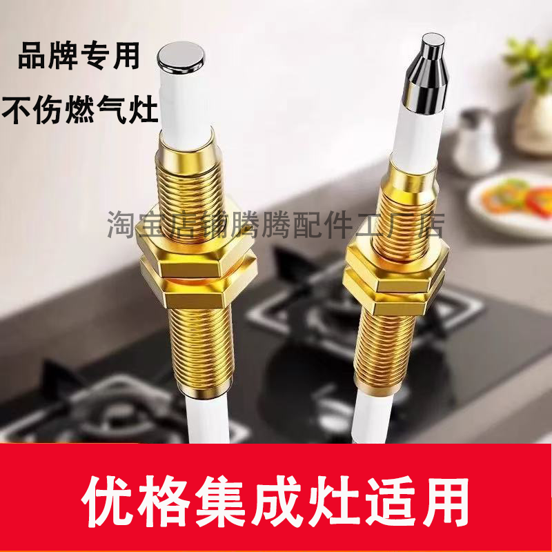 适用优格集成灶点火针感应针热电偶帅丰集成灶通用配件然气液化气
