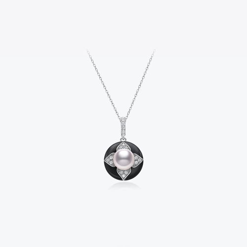 Meluxe美奈【好事成双】银镶嵌akoya海水珍珠吊坠耳饰戒指套装