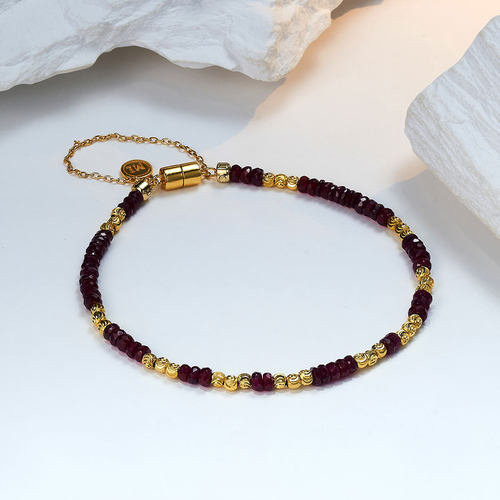 【合成/处理】Meluxe美奈 红调密钥银红宝石磁吸扣手链百搭手串