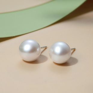 Meluxe美奈S925银珍珠耳钉耳饰女简约百搭
