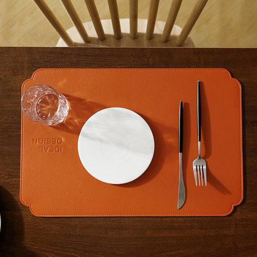 图执爱马橙加厚餐垫支持定制