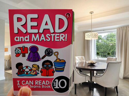 点读版Read and Master自然拼读卡英语闪卡早教认知闪卡送音频