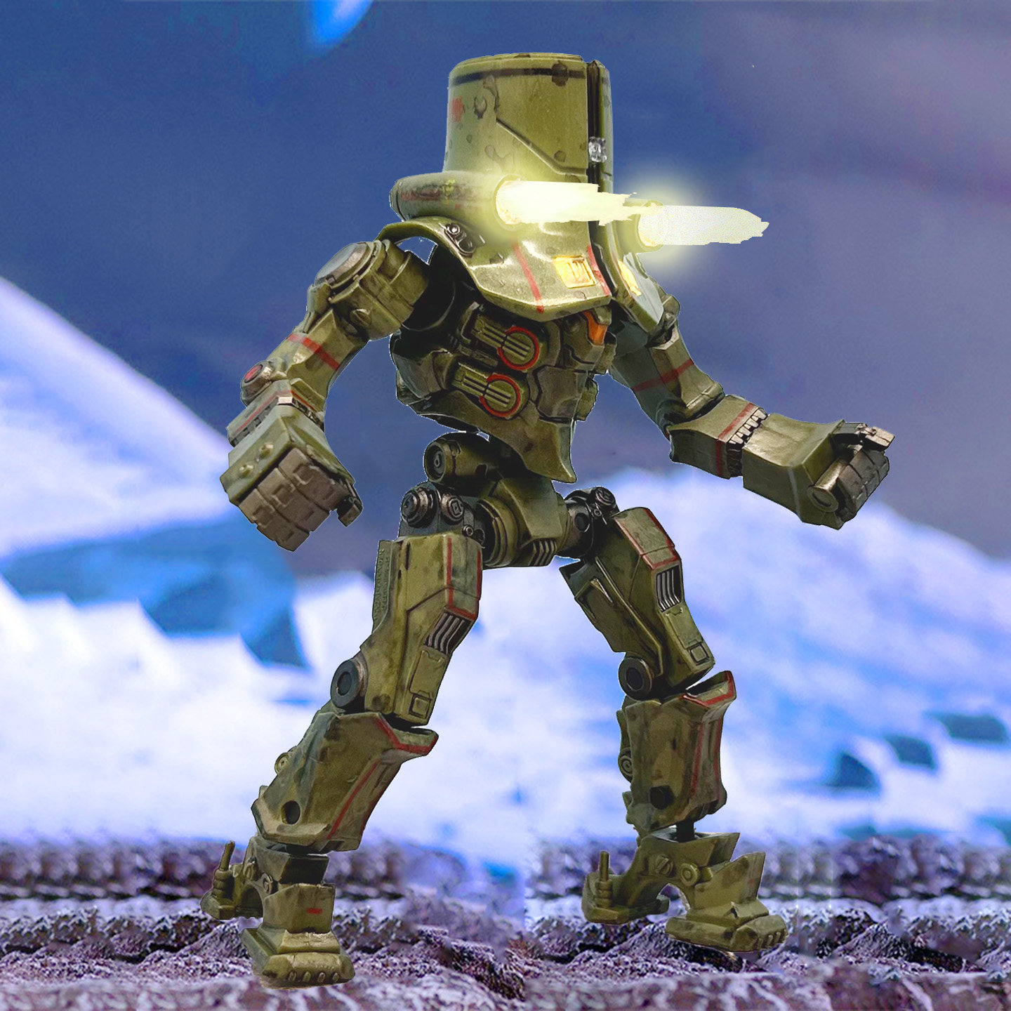 发光阿尔法机甲突袭者尤里卡手办