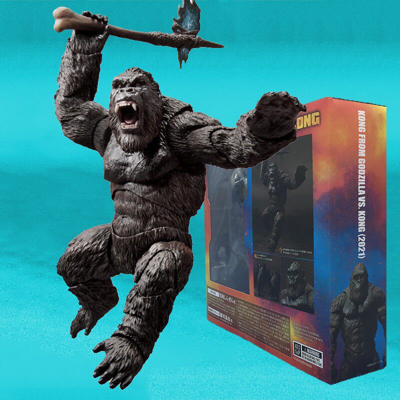 电影关节可动模型摆件机械怪兽之王哥斯拉大战金刚大猩猩手办玩具