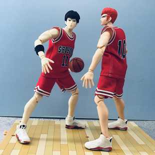 灌篮高手人偶可动樱木花道手办流川枫玩偶湘北五虎摆件三井寿公仔