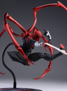 mess toys章帕克究极蜘蛛侠手办猩红邻居战衣共生体可动模型玩具