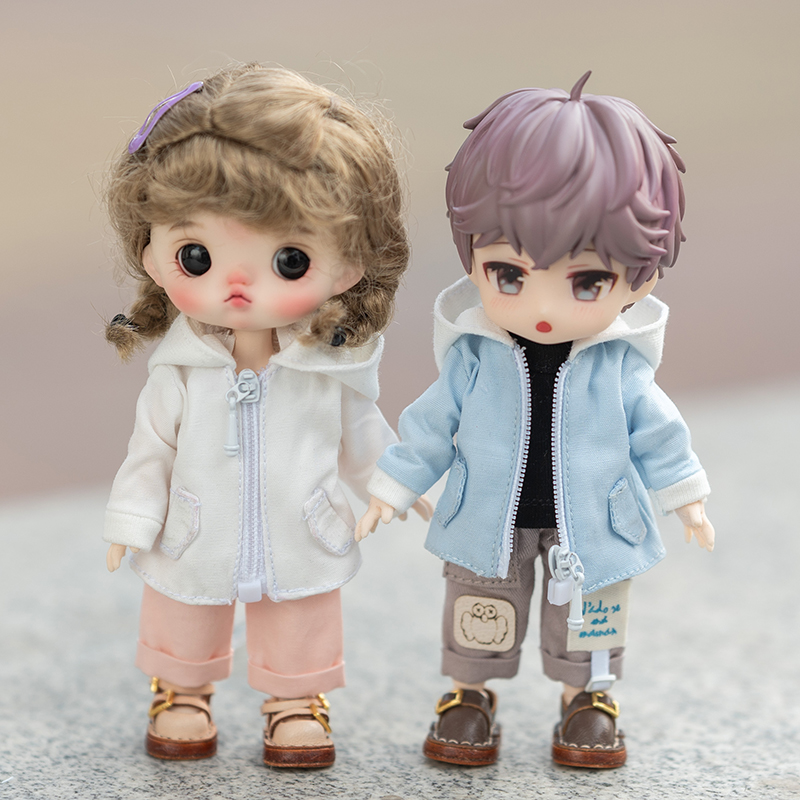 ob11娃衣外套工装外套 工装裤长短裤阿巳 12分bjd娃娃衣服娃衣