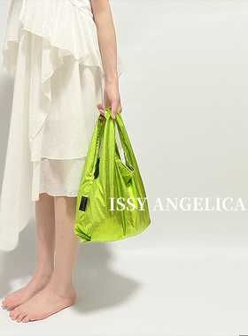 可折叠环保购物袋ISSY ANGELICA金属baggu手提收缩便携收纳袋女