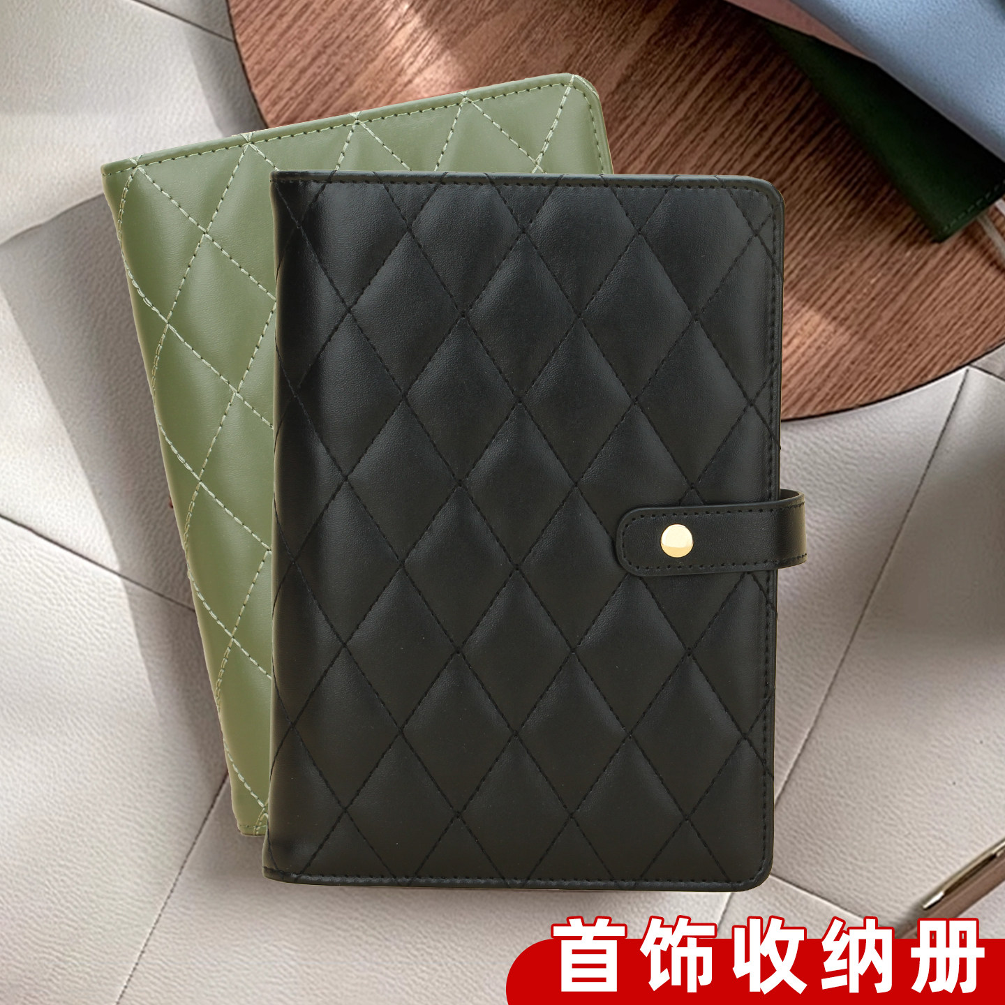 2026新款首饰收纳本旅行便携黄金首饰收纳册饰品专用防氧化耳环黄