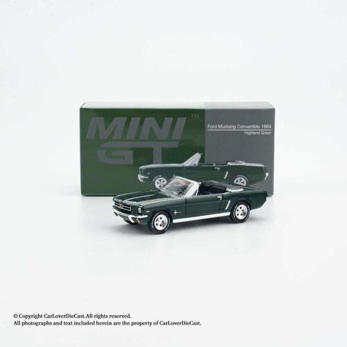 MINIGT 1166 1:64 福特野马1964 敞篷绿色合金汽车模型