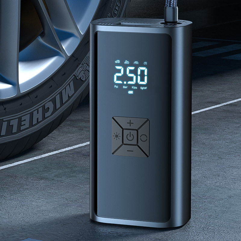 车载充气泵便携式轮胎打气泵车用无线充气泵汽车电动车12V充气泵
