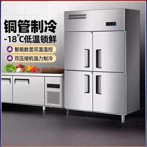四门冰箱商用冷藏冷冻冰柜立式六门冷柜保鲜柜四开门全冷冻柜餐饮