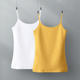 全棉女士背心细带吊带衫 遮肉小吊带白色掉吊内搭 新款 大码 2025夏季