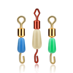 垂弦硅胶快速子线夹连接器八8字环开口钓鱼八字环大物套装强拉力