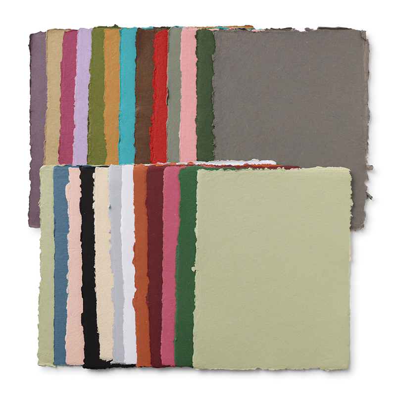 PANART毛边纸彩色多色水彩绘画